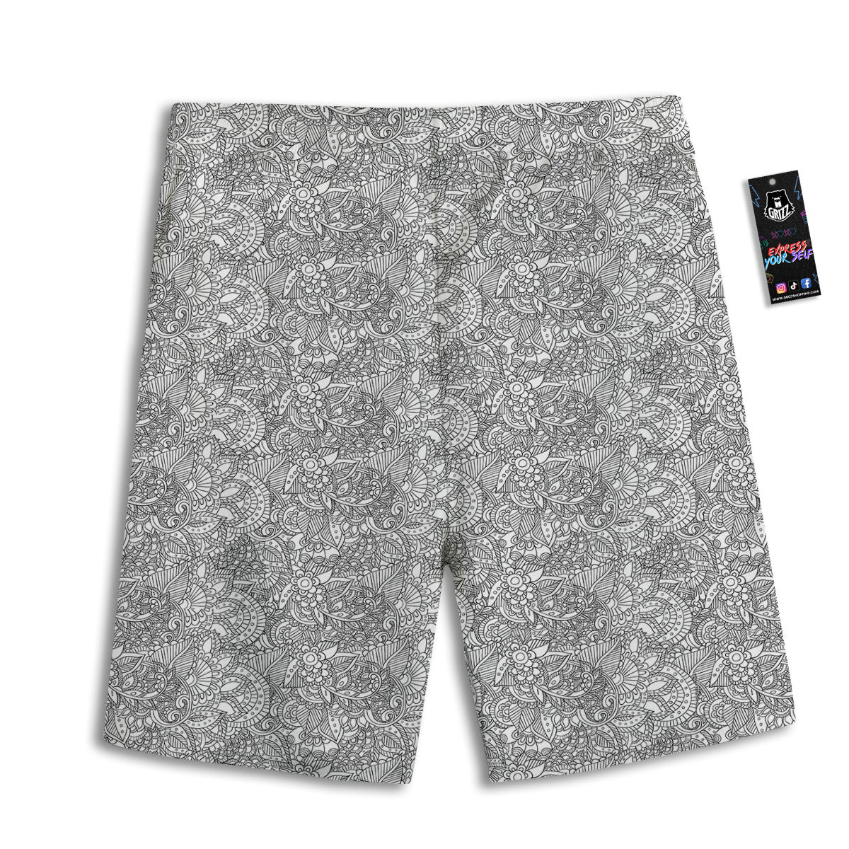 Zebra Pastel Print Pattern Men's Athletic Shorts