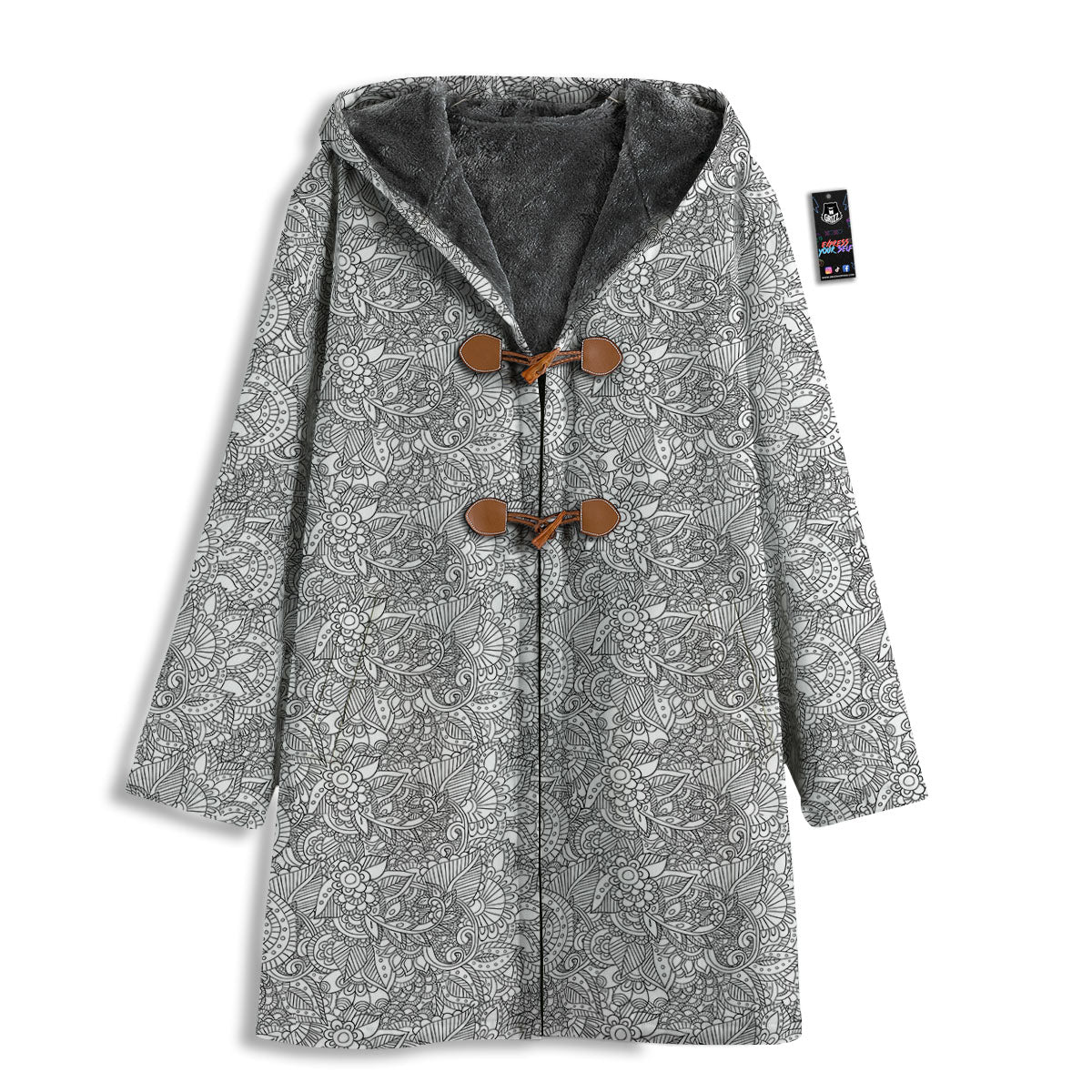 Zentangle Ethnic Print Pattern Men's Windbreaker Jacket-grizzshop