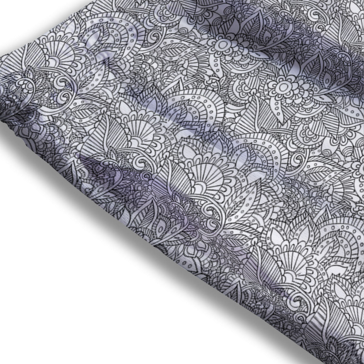 Zentangle Ethnic Print Pattern Mesh Shorts