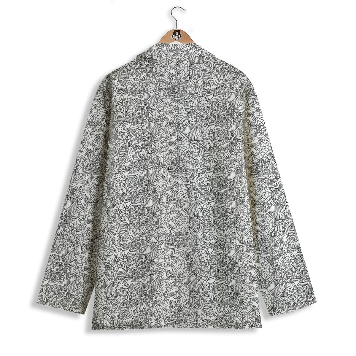Zentangle Ethnic Print Pattern Women's Blazer-grizzshop