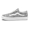 Zentangle Monochrome Print Pattern Skate Shoes-grizzshop