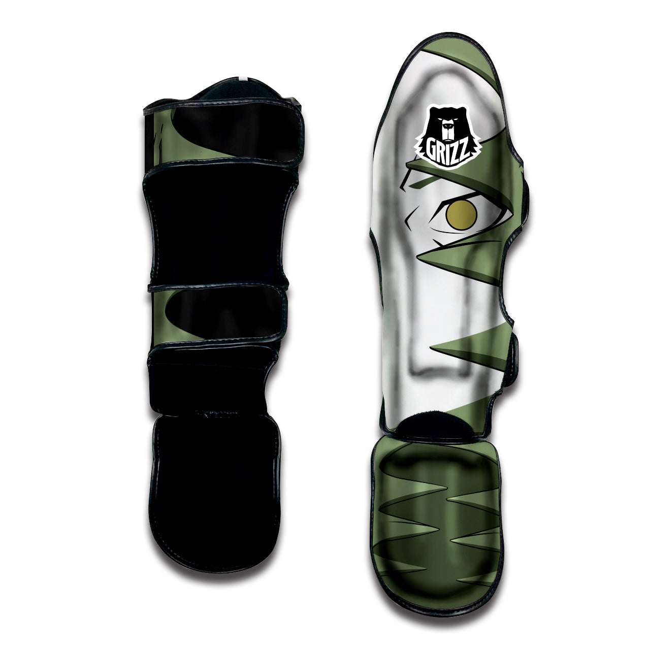 Zetsu Akatsuki Muay Thai Shin Guards-grizzshop