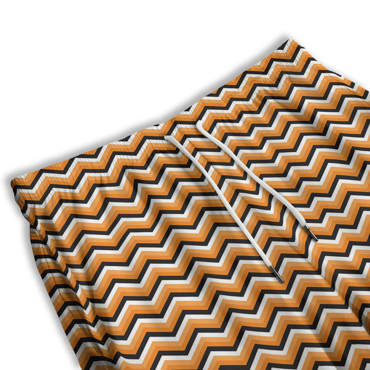 Zig Zag Halloween Print Pattern Men's Athletic Shorts