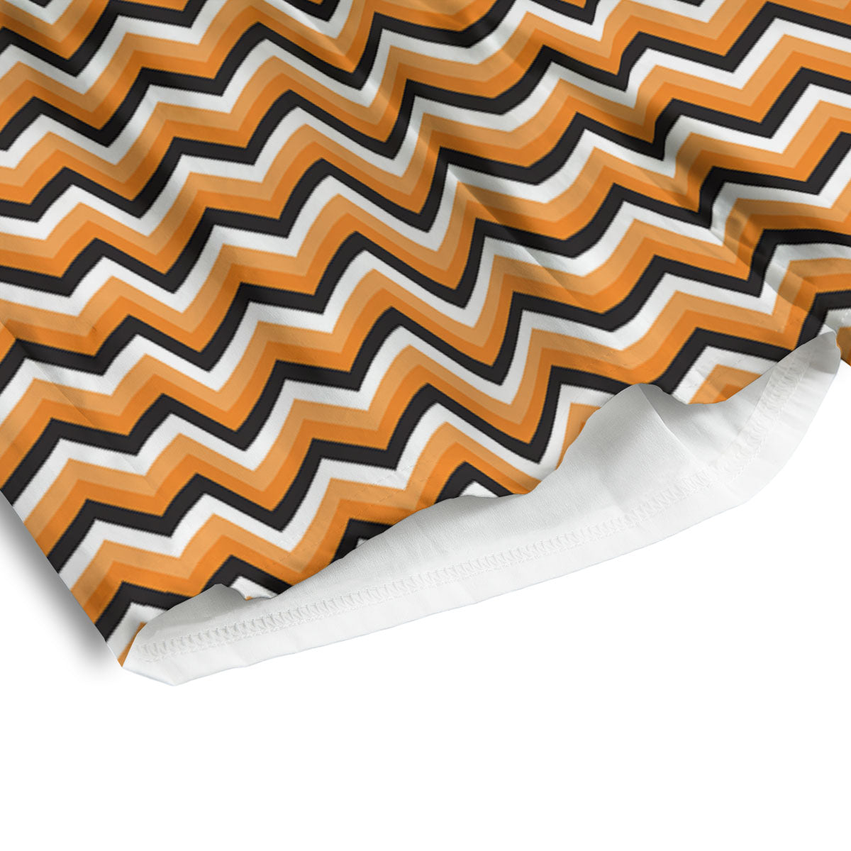 Zig Zag Halloween Print Pattern Men's Athletic Shorts