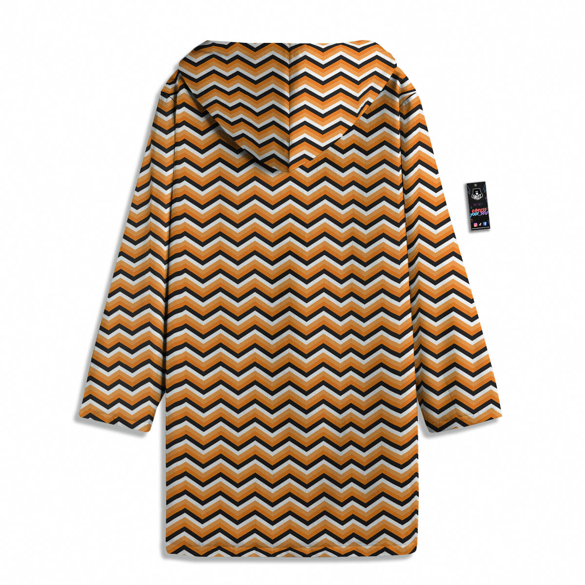 Zig Zag Halloween Print Pattern Men's Windbreaker Jacket-grizzshop
