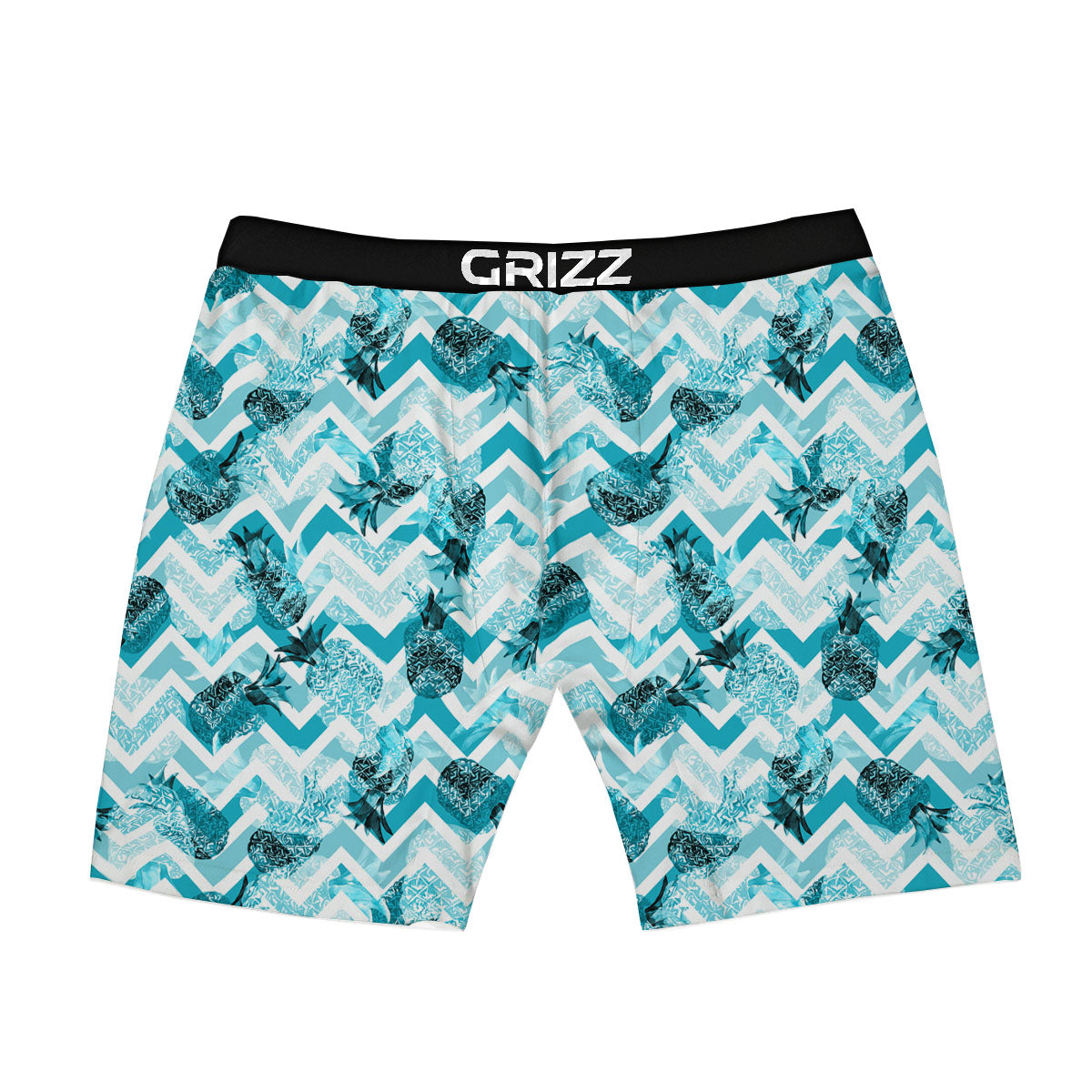 Zig Zag Pastel Pineapple Print Pattern Boxer Briefs-grizzshop