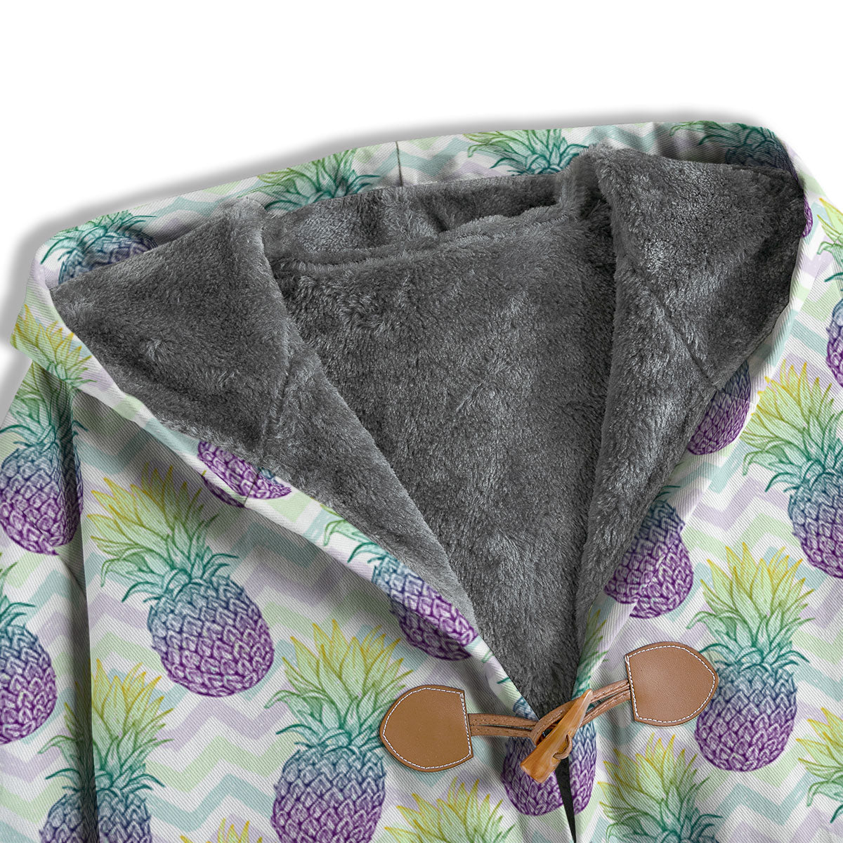 Zig Zag Pineapple Bright Print Pattern Men's Windbreaker Jacket-grizzshop