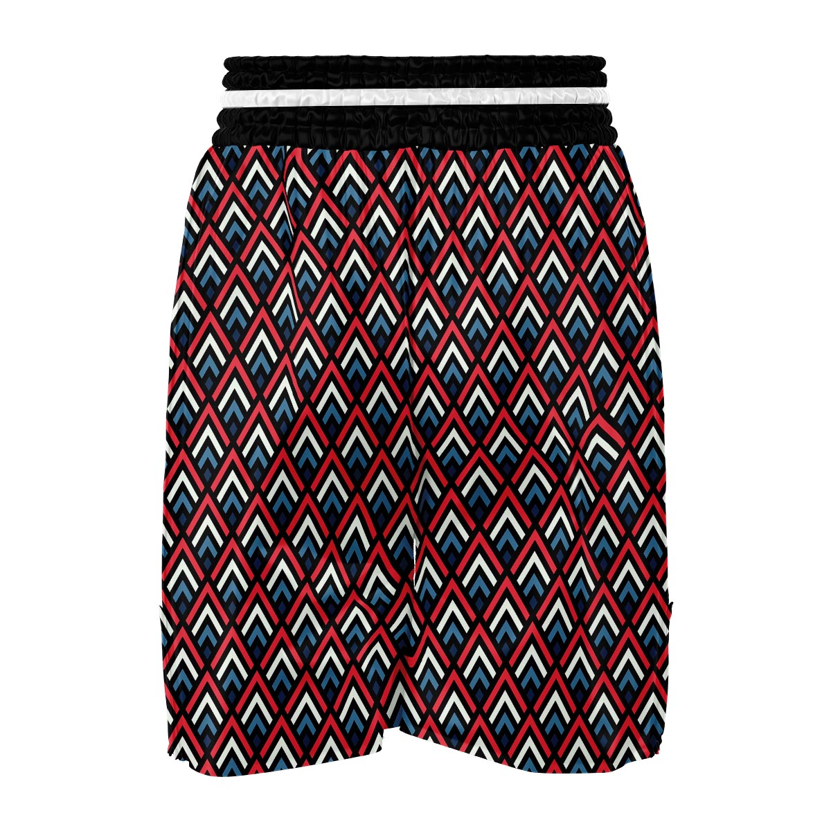 Zig Zag Print Pattern Boxing Shorts-grizzshop