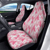 Zigzag Abstract Stripes Pink Print Pattern Car Seat Covers-grizzshop