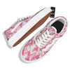 Zigzag Abstract Stripes Pink Print Pattern Skate Shoes-grizzshop