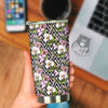 Zigzag Alstroemeria Purple Print Pattern Tumbler-grizzshop