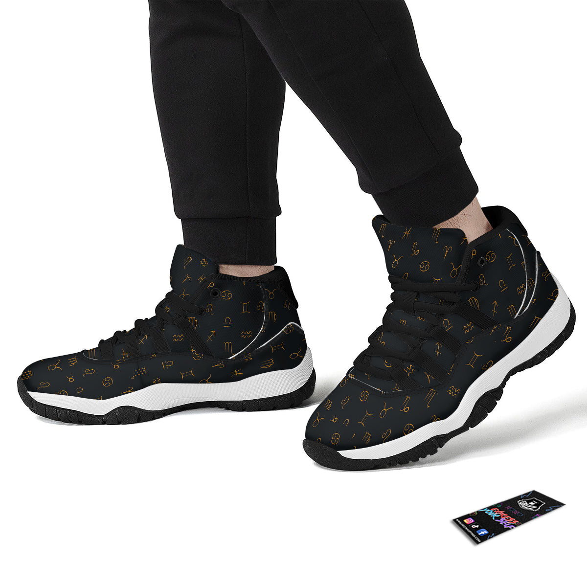 Zigzag Autism Awareness Color Print Pattern Black Bball Shoes-grizzshop
