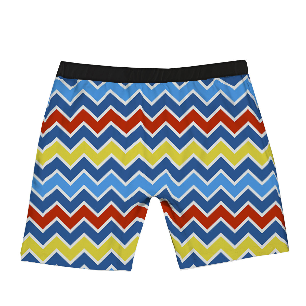 Zigzag Autism Awareness Color Print Pattern Boxer Briefs-grizzshop