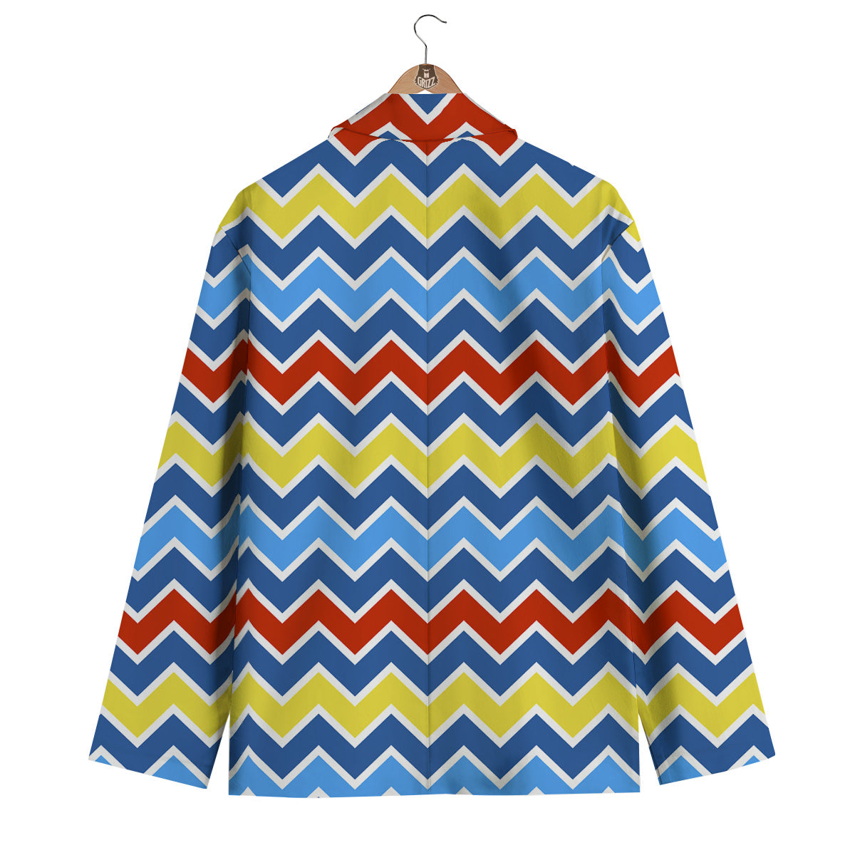 Zigzag Autism Awareness Color Print Pattern Men's Blazer-grizzshop