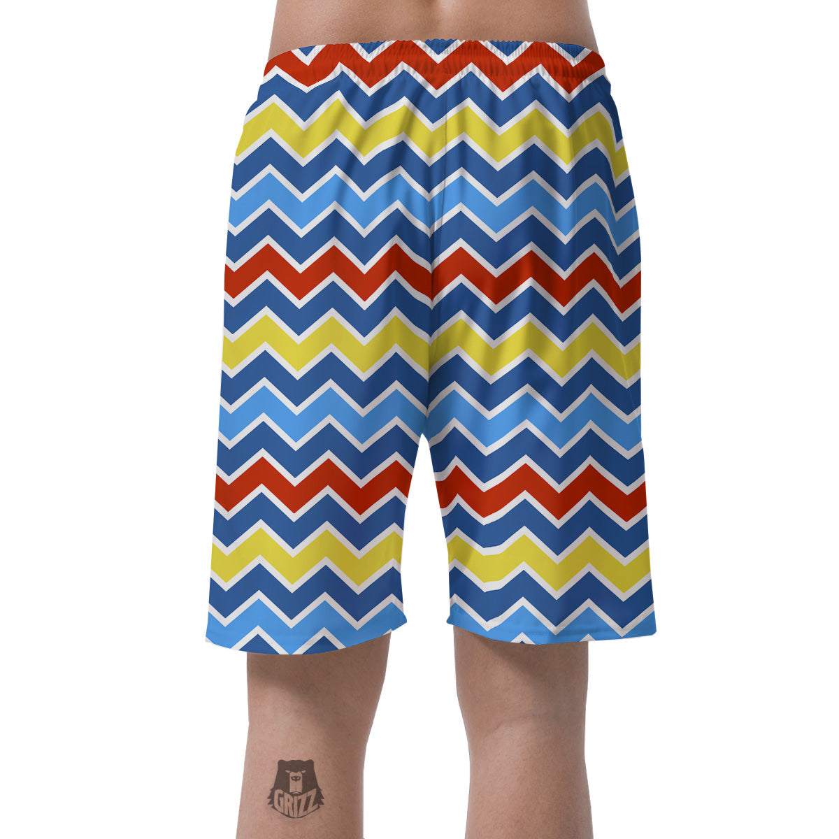 Zigzag Autism Awareness Color Print Pattern Men's Shorts-grizzshop