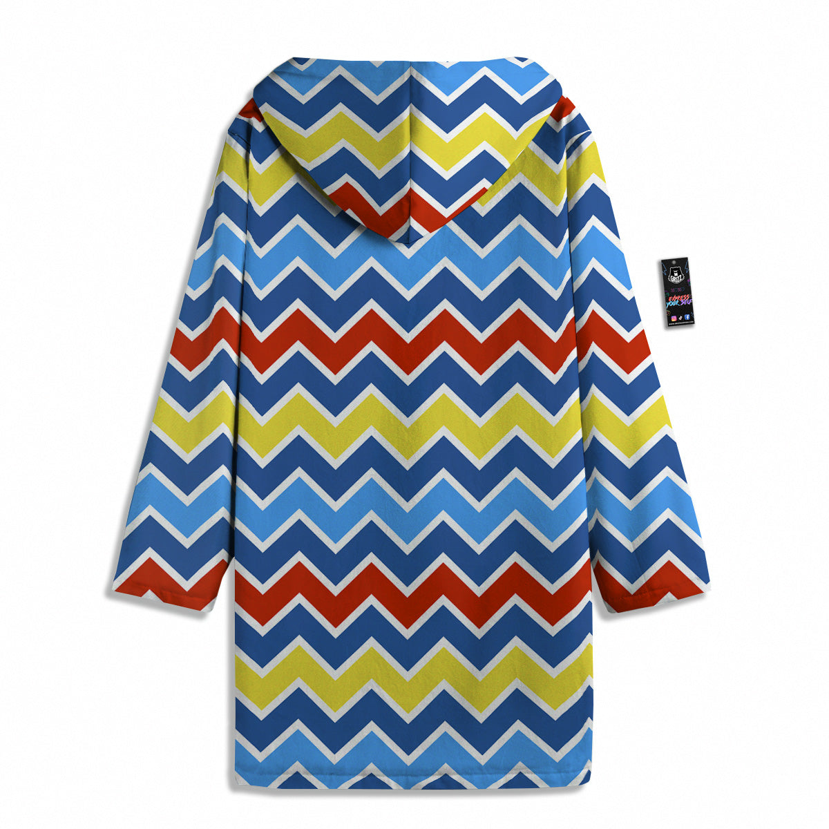 Zigzag Autism Awareness Color Print Pattern Men's Windbreaker Jacket-grizzshop
