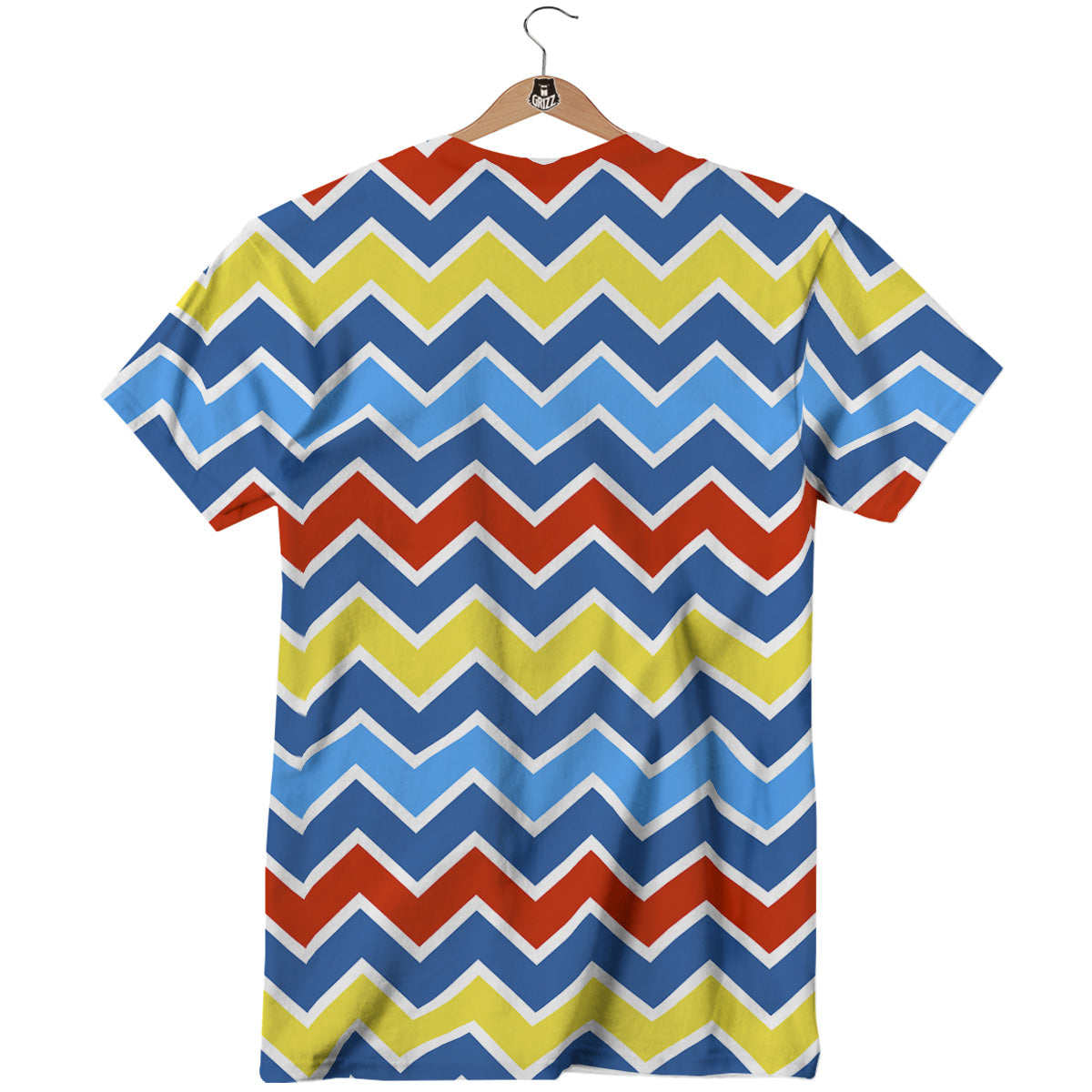 Zigzag Autism Awareness Color Print Pattern T-Shirt-grizzshop