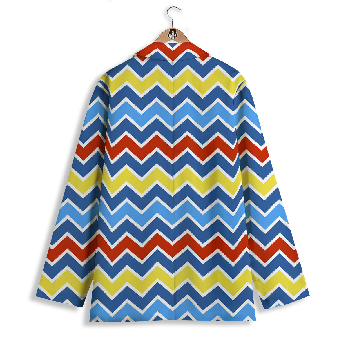 Zigzag Autism Awareness Color Print Pattern Women's Blazer-grizzshop