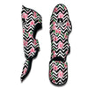 Zigzag Flamingo Flower Muay Thai Shin Guards-grizzshop