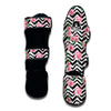 Zigzag Flamingo Flower Muay Thai Shin Guards-grizzshop