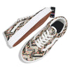 Zigzag Floral Patchwork Print Pattern Skate Shoes-grizzshop