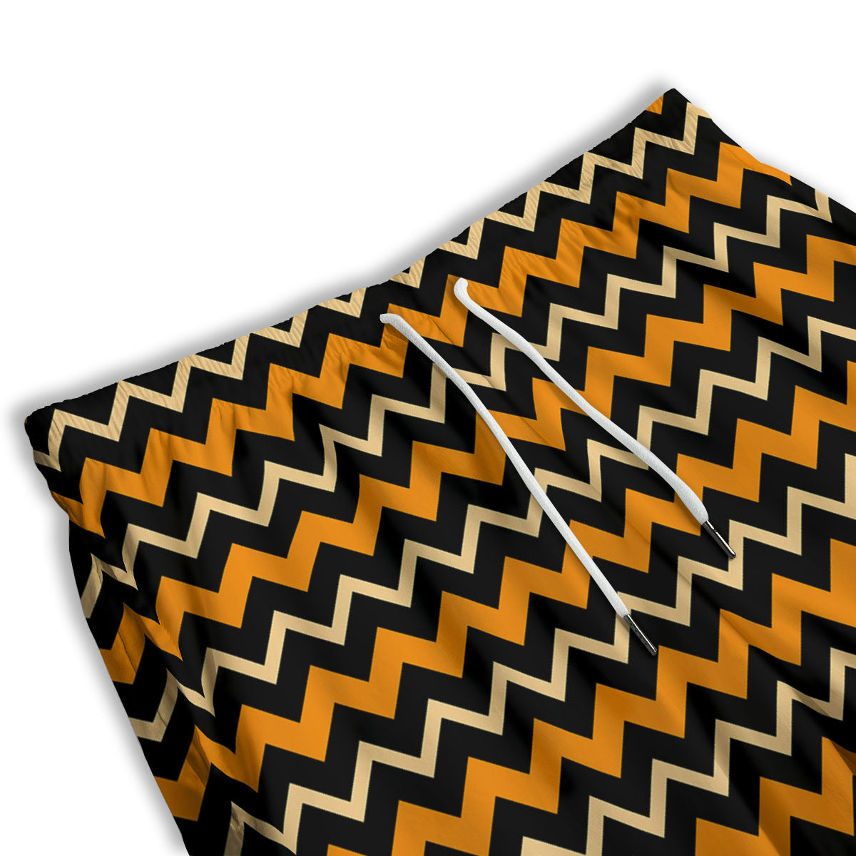 Zigzag Halloween Print Pattern Men's Athletic Shorts
