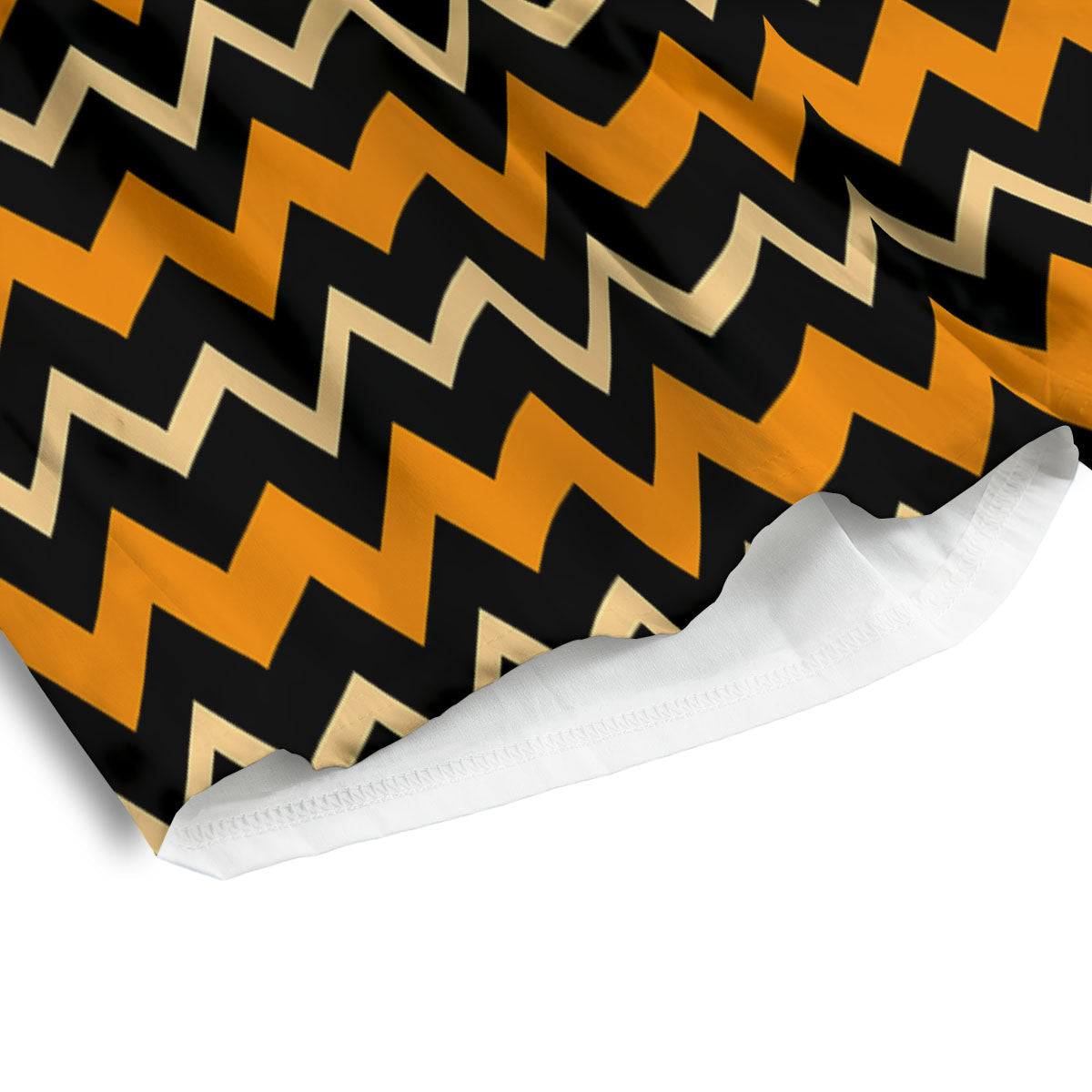 Zigzag Halloween Print Pattern Men's Athletic Shorts