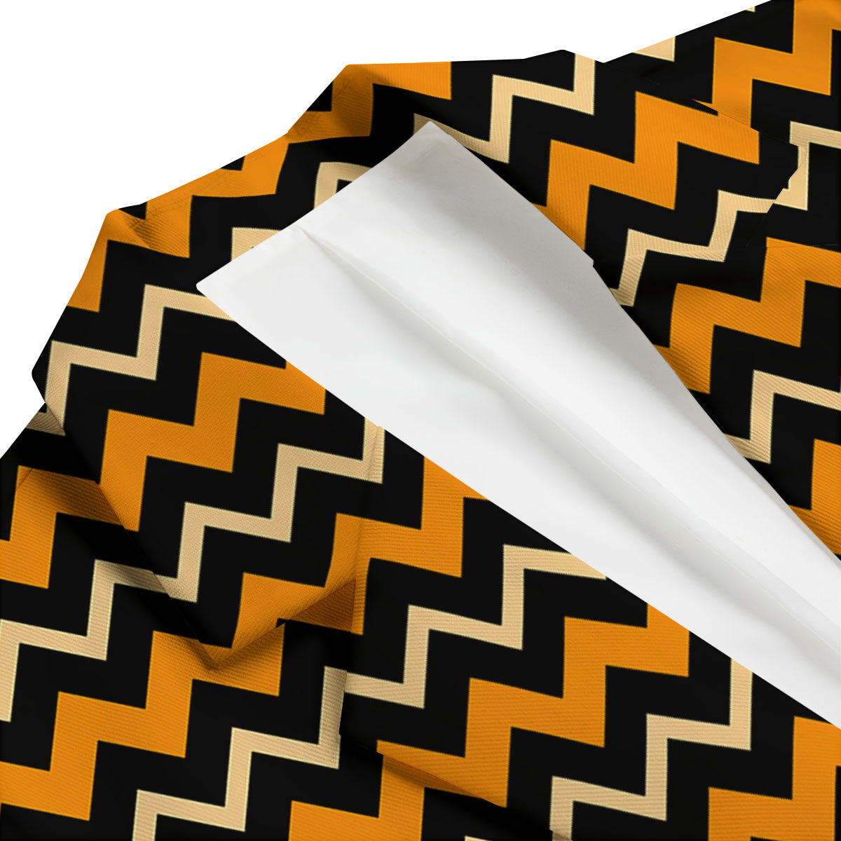 Zigzag Halloween Print Pattern Men's Blazer-grizzshop