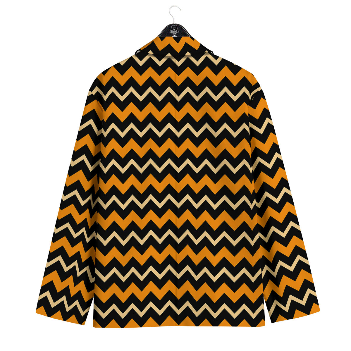 Zigzag Halloween Print Pattern Men's Sport Coat-grizzshop