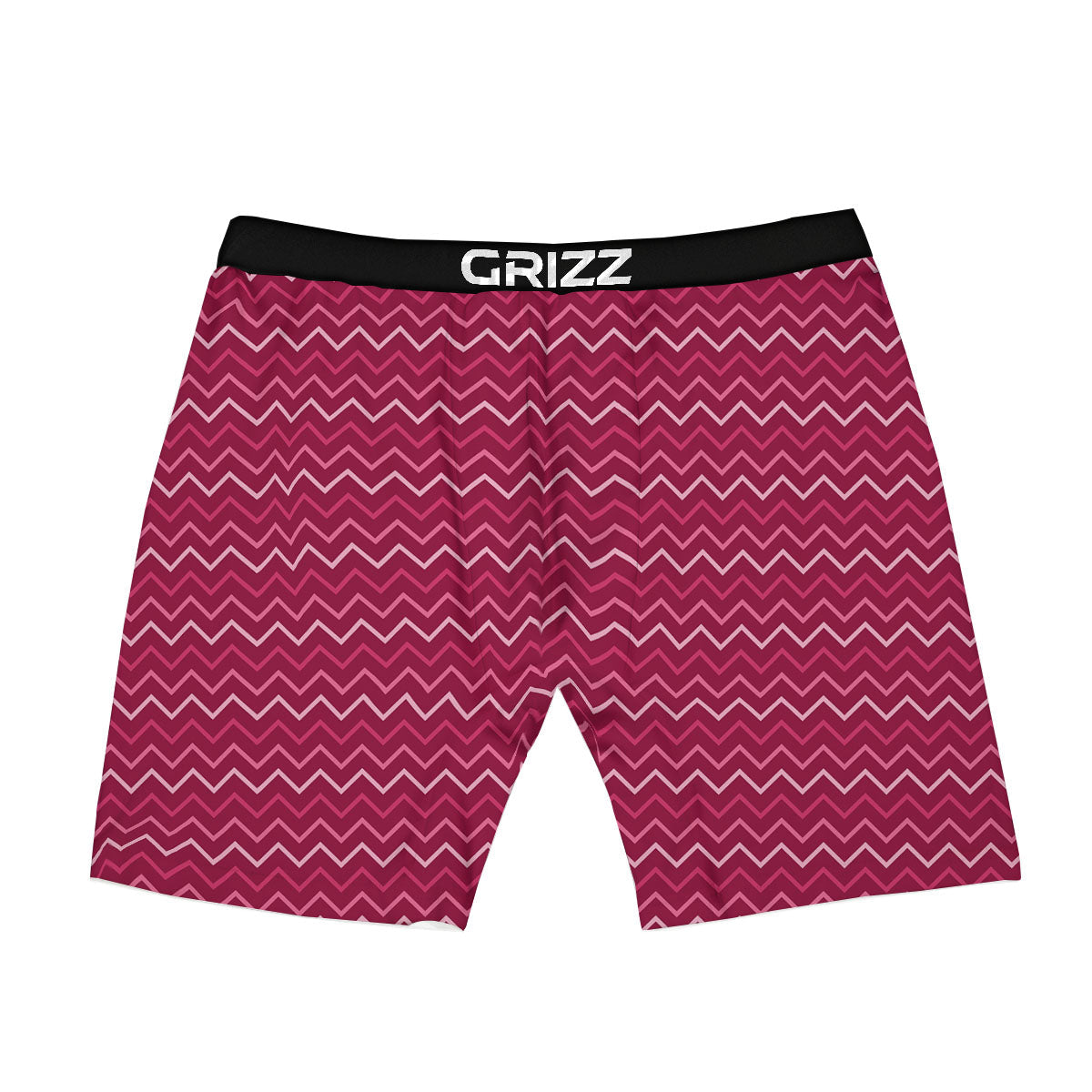 Zigzag Magenta Pink Print Pattern Boxer Briefs-grizzshop