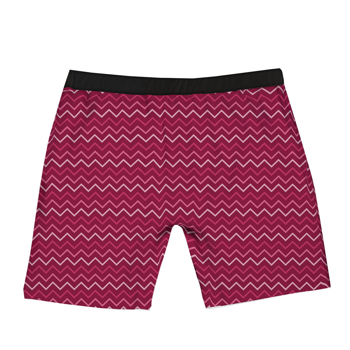 Zigzag Magenta Pink Print Pattern Boxer Briefs-grizzshop