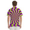 Zigzag Optical illusion Men's Golf Shirts-grizzshop