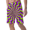 Zigzag Optical illusion Men's Shorts-grizzshop