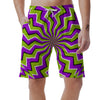 Zigzag Optical illusion Men's Shorts-grizzshop