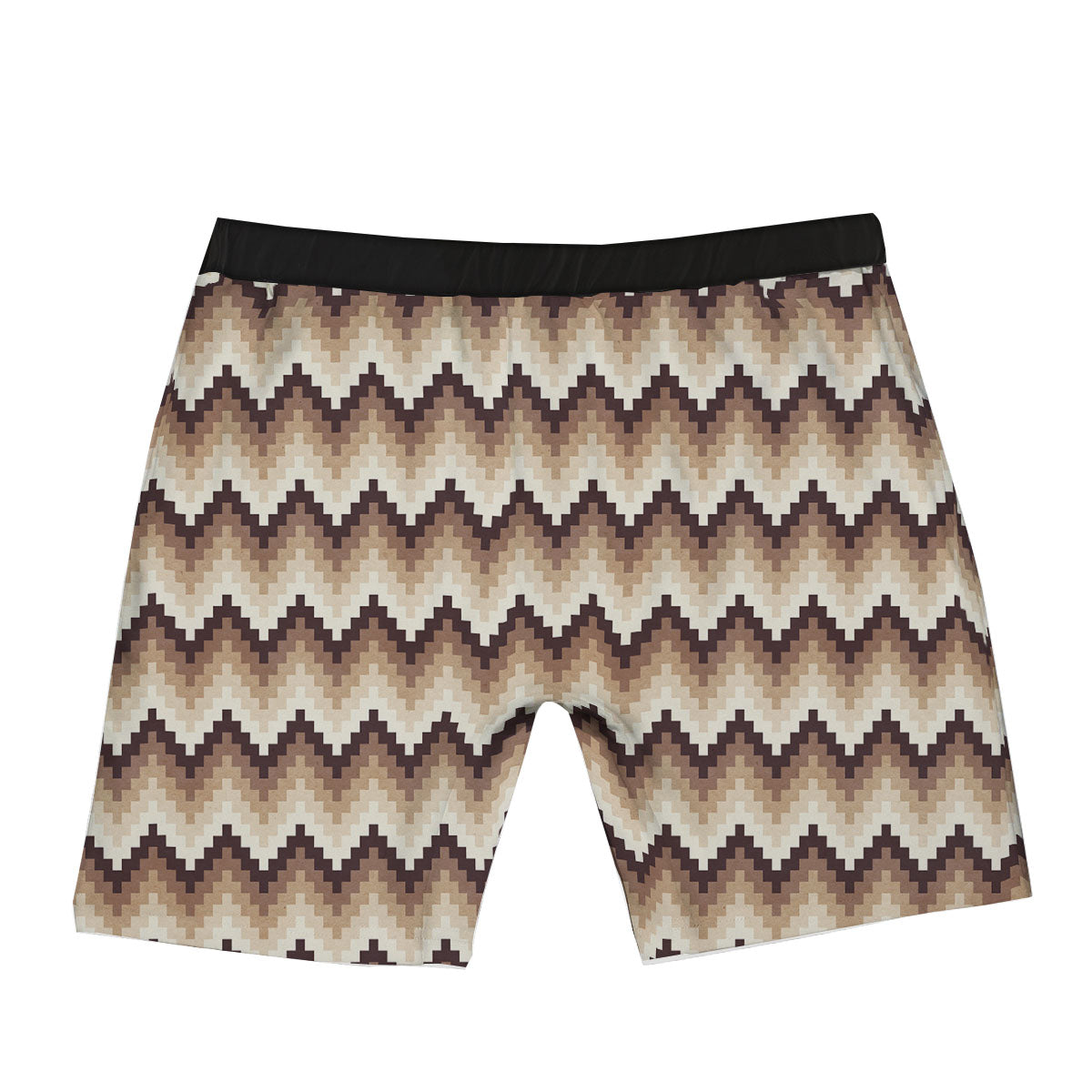 Zigzag Pixel Print Pattern Boxer Briefs-grizzshop