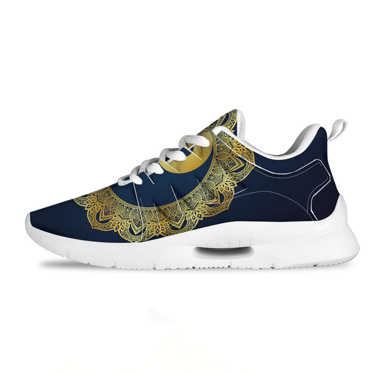Zigzag Purple And Blue Print Pattern Tennis Shoes-grizzshop