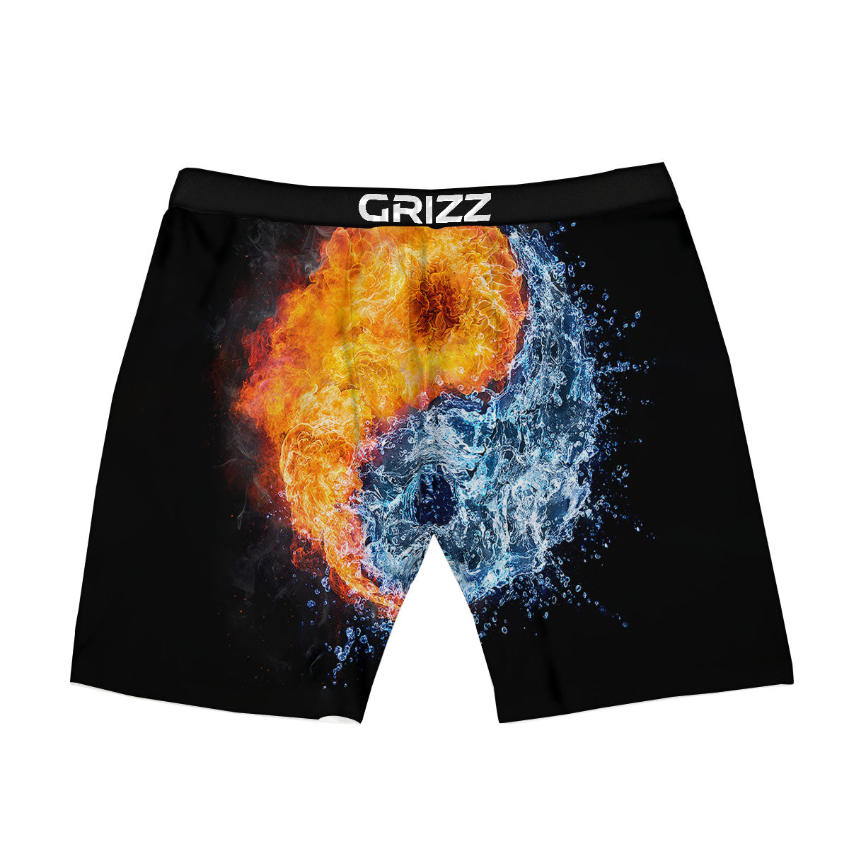 Zigzag White And Blue Print Pattern Boxer Briefs-grizzshop