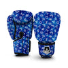 Zodiac Blue Pattern Print Boxing Gloves-grizzshop