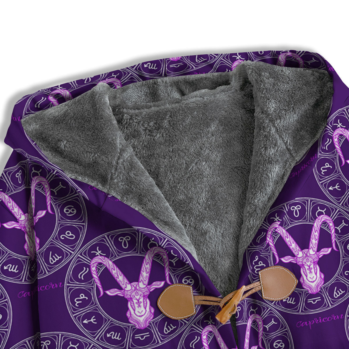 Zodiac Capricorn Purple Print Pattern Men's Windbreaker Jacket-grizzshop