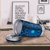 Zodiac Circle Blue Light Print Tumbler-grizzshop