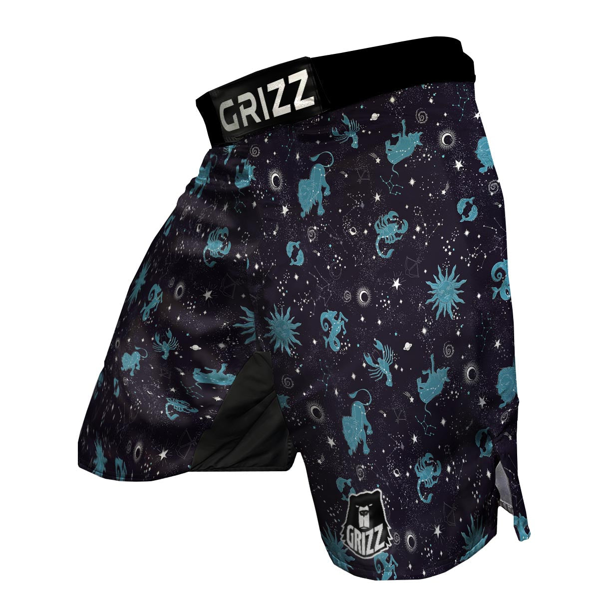 Zodiac Constellation Pattern Print MMA Shorts-grizzshop