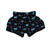 Zodiac Constellation Pattern Print Muay Thai Boxing Shorts-grizzshop