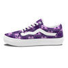 Zodiac Gemini Purple Print Pattern Skate Shoes-grizzshop