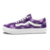 Zodiac Leo Purple Print Pattern Skate Shoes-grizzshop