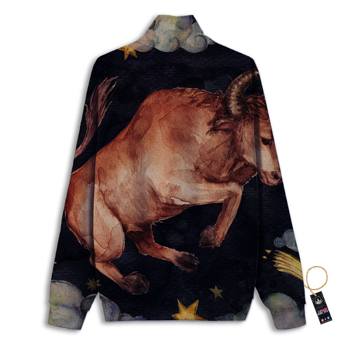 Zodiac Libra Purple Print Pattern Track Jacket-grizzshop
