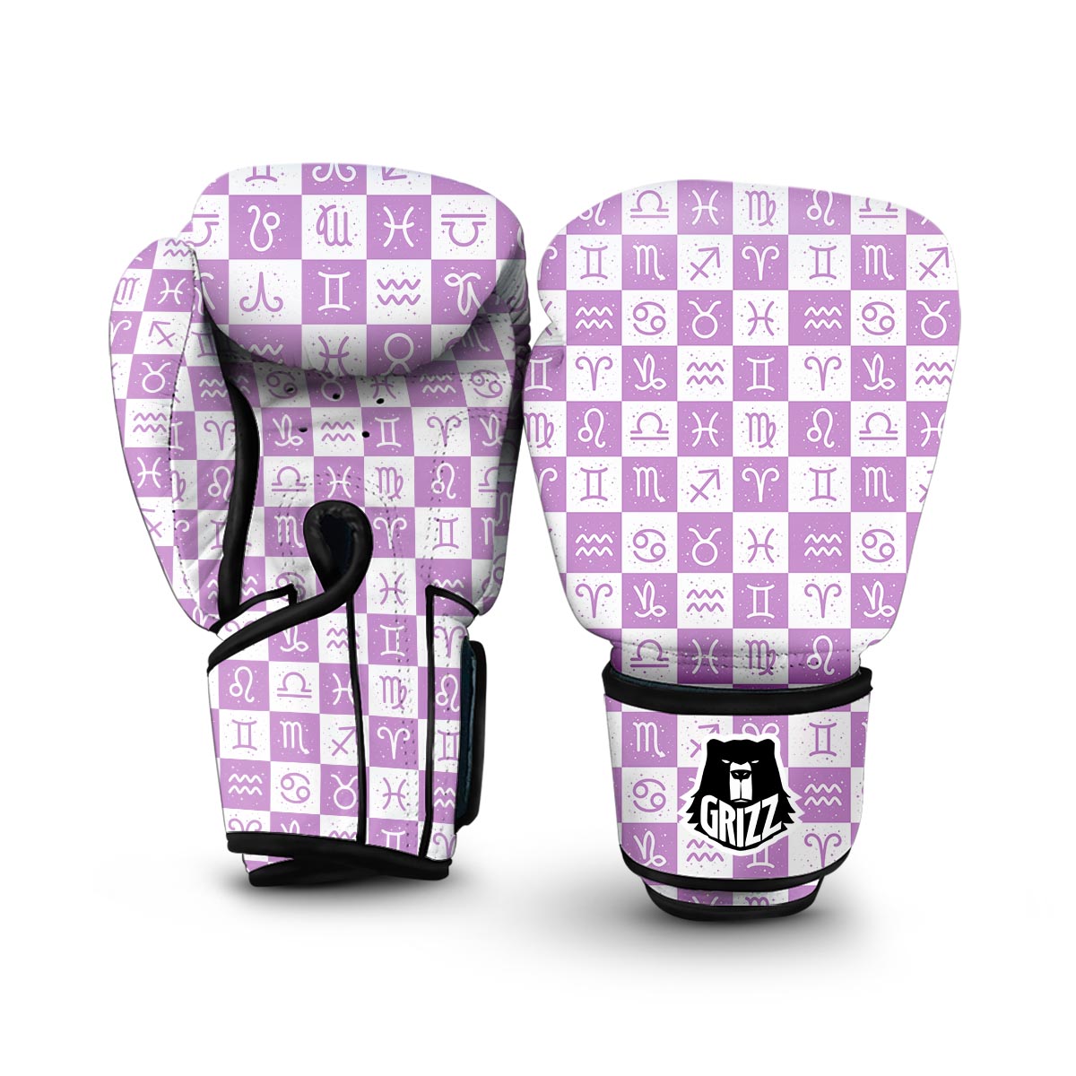 Zodiac Print Pattern Boxing Gloves-grizzshop