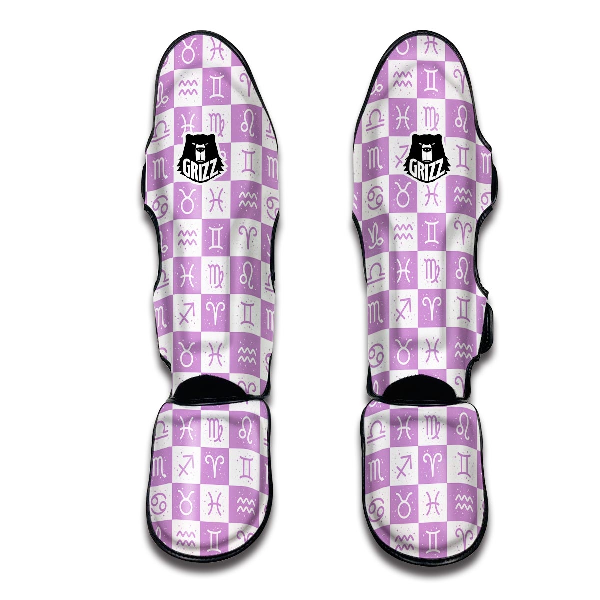 Zodiac Print Pattern Muay Thai Shin Guards-grizzshop