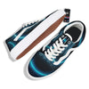 Zodiac Sign Blue Aquarius Print Skate Shoes-grizzshop