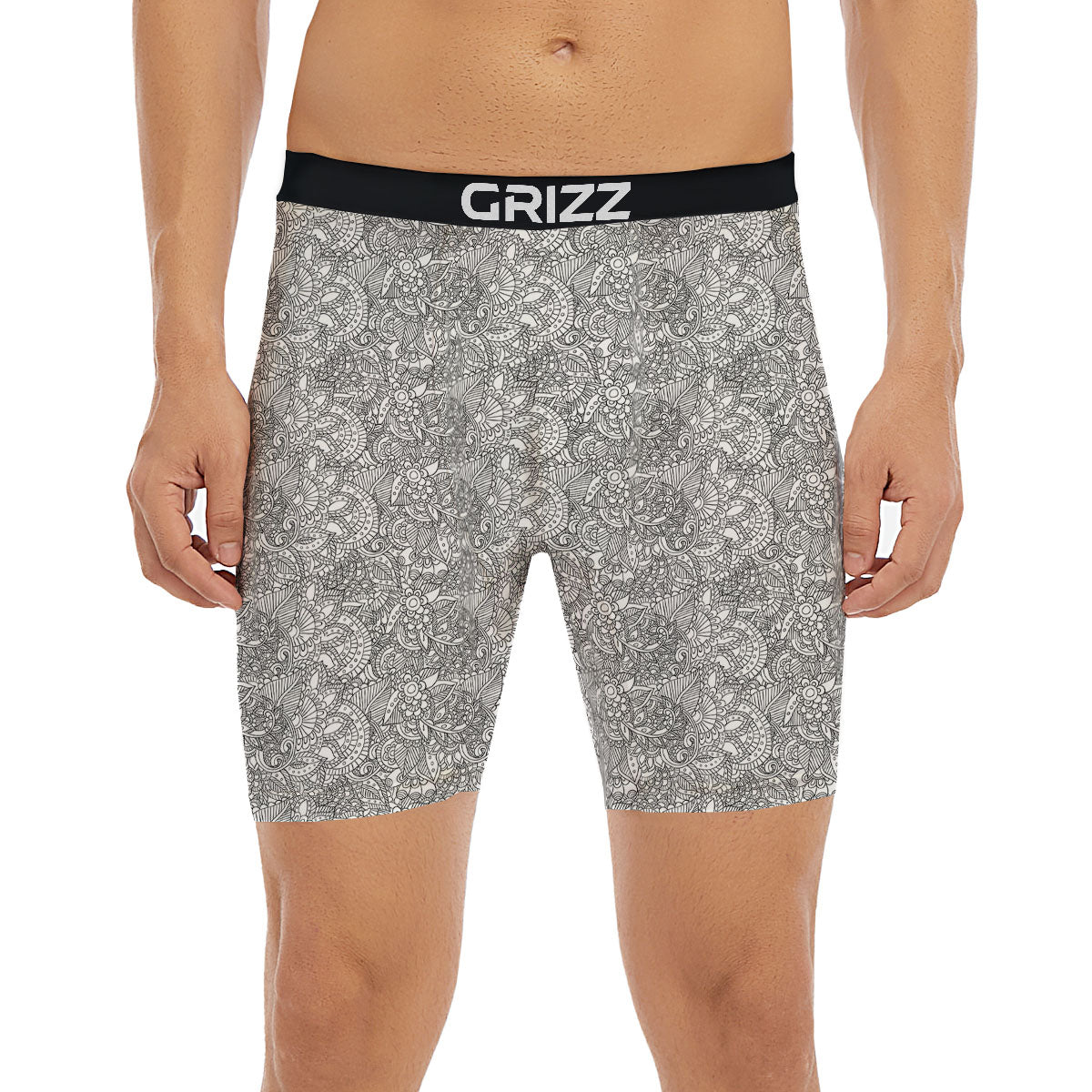 Zodiac Sign Blue Cancer Print Boxer Briefs-grizzshop