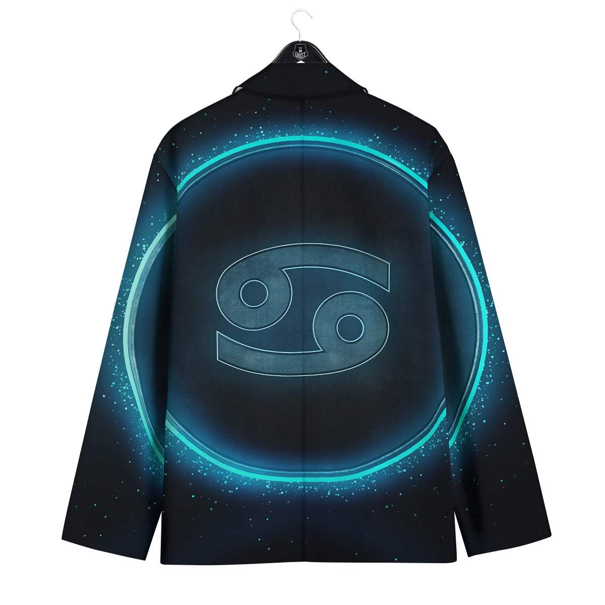 Zodiac Sign Blue Cancer Print Men's Sport Coat-grizzshop